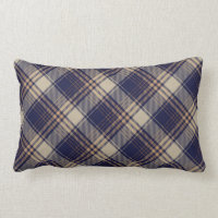 Navy Blue Beige Tartan Plaid Argyle Pattern 