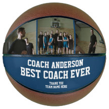 Navy Blue Best Coach Ever Sports Thank You Team