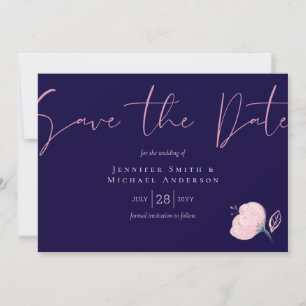 Navy Blue Blush Pink Rosegold Wedding Budget