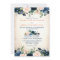 Navy Blue Blush Rose Floral Rustic Country Wedding