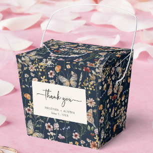 Navy Blue Boho Wedding Favour Box