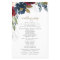 Navy Blue Burgundy Blush Pink Wedding Programs
