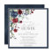 Navy Blue Burgundy Floral Watercolor Bridal Shower