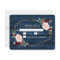 Navy Blue Burgundy Gold Pink Wedding RSVP Cards