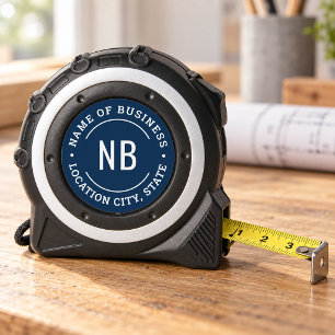 Navy Blue Business Monogram Stamp Tool 1