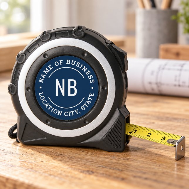 Navy Blue Business Monogram Stamp Tool 1 (Creator Uploaded)