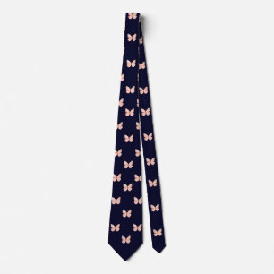 Navy Blue Butterfly Work Professional Men & Women  Tie