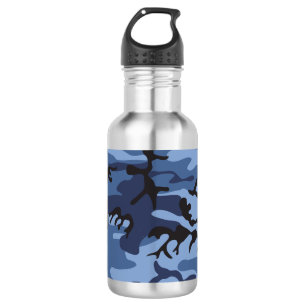 Navy Blue Camouflage, Military, Army 532 Ml Water Bottle