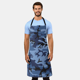 Navy Blue Camouflage, Military, Army Apron