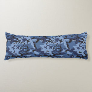 Navy Blue Camouflage, Military, Army Body Cushion