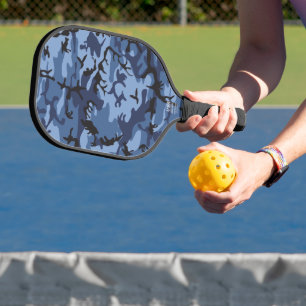 Navy Blue Camouflage, Military, Army Pickleball Paddle