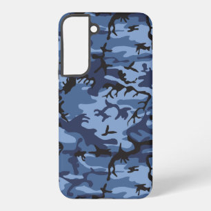 Navy Blue Camouflage, Military, Army Samsung Galaxy Case