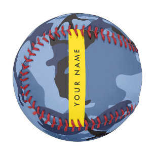 Navy Blue Camouflage Your name Personalise Baseball