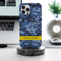 Navy Blue Camouflage Your name Personalise