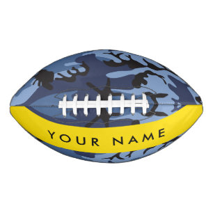 Navy Blue Camouflage Your name Personalise Football