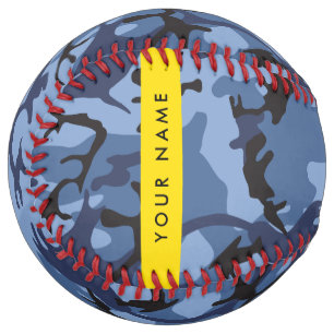 Navy Blue Camouflage Your name Personalise Softball