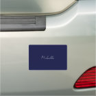 Navy Blue Colour Plain Modern Own Name Calligraphy