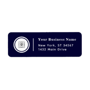 Navy Blue Company Logo Clean Professional Brand 