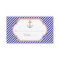 Navy blue coral anchor nautical wedding place card