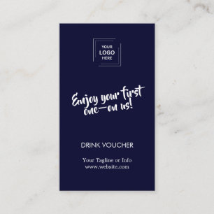 Navy Blue Corporate Event Branding Design Business Card
