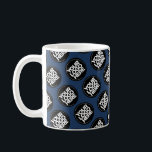 Navy Blue Custom logo business pattern employee Coffee Mug<br><div class="desc">Easily personalise this simple navy blue Custom business pattern employee Coffee Mug adding your company logo, photo or any image. Upload a custom background image or choose any background solid colour. Create your own standard branded mugs with your corporate custom logo. A basic, professional custom logo mug template perfect to...</div>