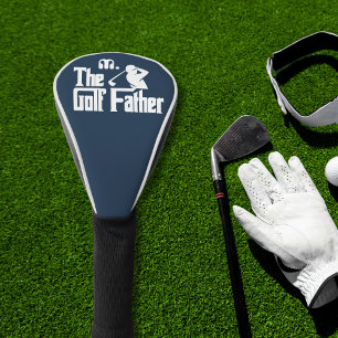 Navy Blue Custom Monogram  The Golf Father Golf Head Cover