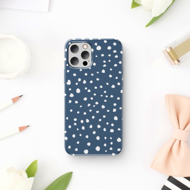 Navy Blue Dalmatian Spots, Dalmatian Dots, Dotted (Creator Uploaded)
