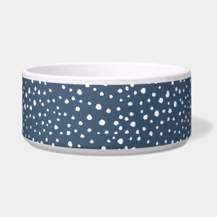 Navy Blue Dalmatian Spots, Dalmatian Dots, Dotted