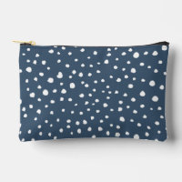 Navy Blue Dalmatian Spots, Dalmatian Dots, Dotted