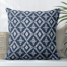 Navy Blue Decorative Pillow