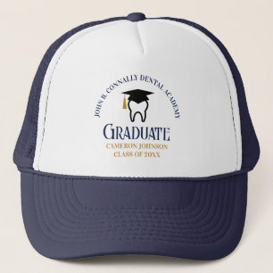 Navy Blue Dental School Custom Dentist Graduation Trucker Hat