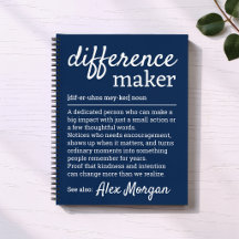 Navy Blue Difference Maker Definition Thank You