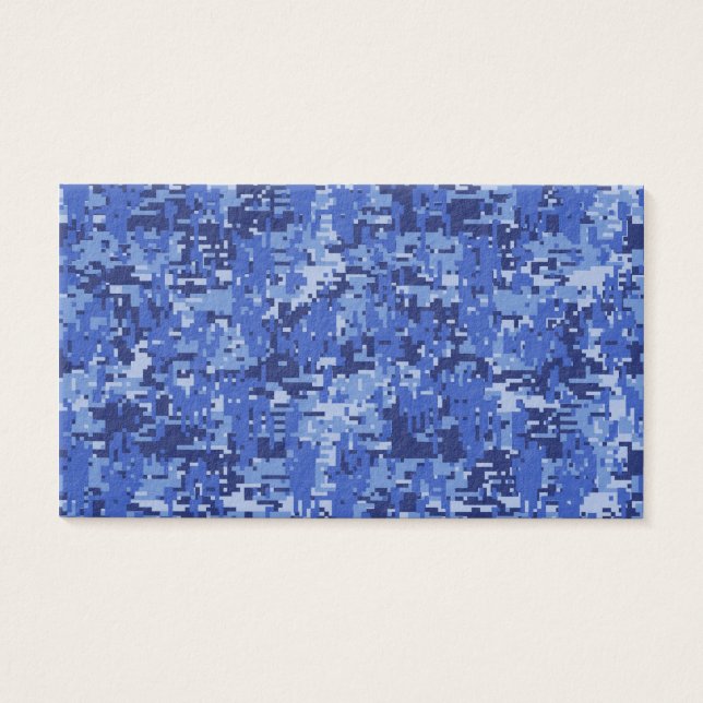 Navy Blue Digital Camo Camouflage Texture (Front)