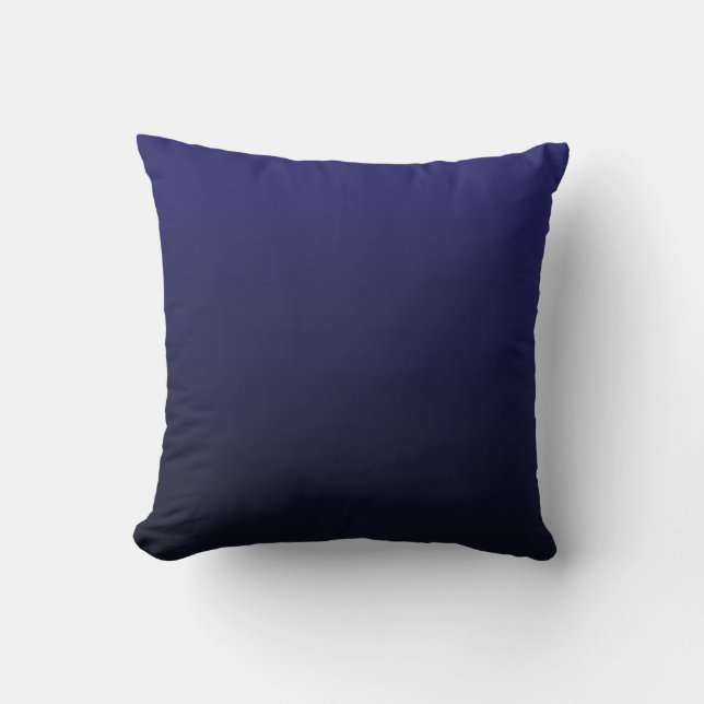 Navy Blue Dipped Modern Trendy Decor Cushion (Front)