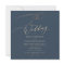 Navy Blue Elegant Gold The Wedding