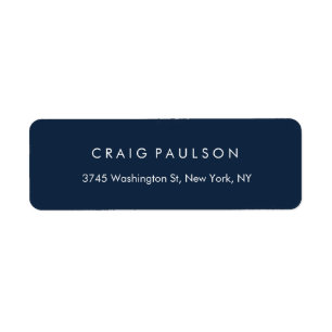 Navy Blue Elegant Plain Professional