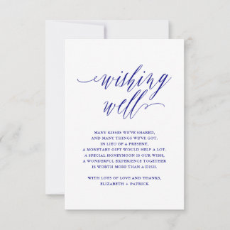 Navy Blue Elegant Script Typography Invitation