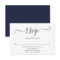 Navy Blue Elegant Script Wedding