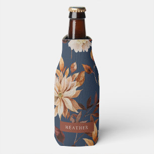 Navy Blue Fall Bottle Cooler