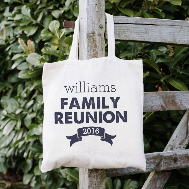Navy Blue Family Reunion Tote Bag (Creator Uploaded)