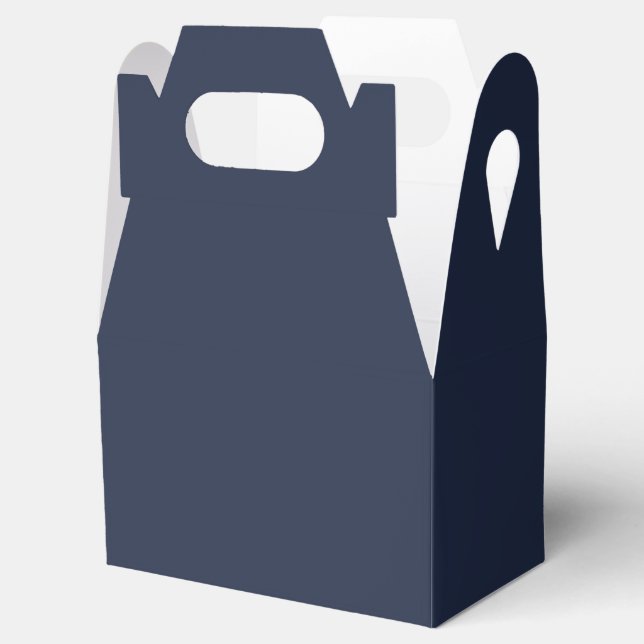 Navy Blue Favour Box (Opened)