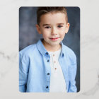 Navy Blue First Holy Communion Photo Cross Gold