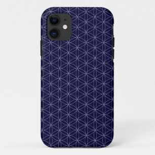 Navy Blue Flower of Life Case-Mate iPhone Case