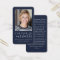 Navy Blue Forever in Our Hearts Memorial Card