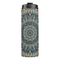 Navy blue full print Mandala pattern A practical