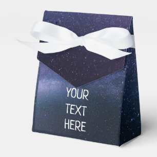 Navy Blue Galaxy Starry Night Stars Modern Favour  Box
