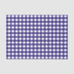 Navy blue gingham tissue paper