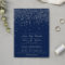 Navy Blue & Glam Silver Confetti Wedding