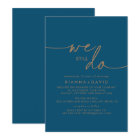 Navy Blue Gold Classic We Still Do Vow Renewal