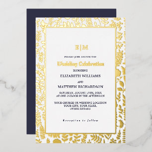 Navy Blue Gold Elegant Luxury Wedding 